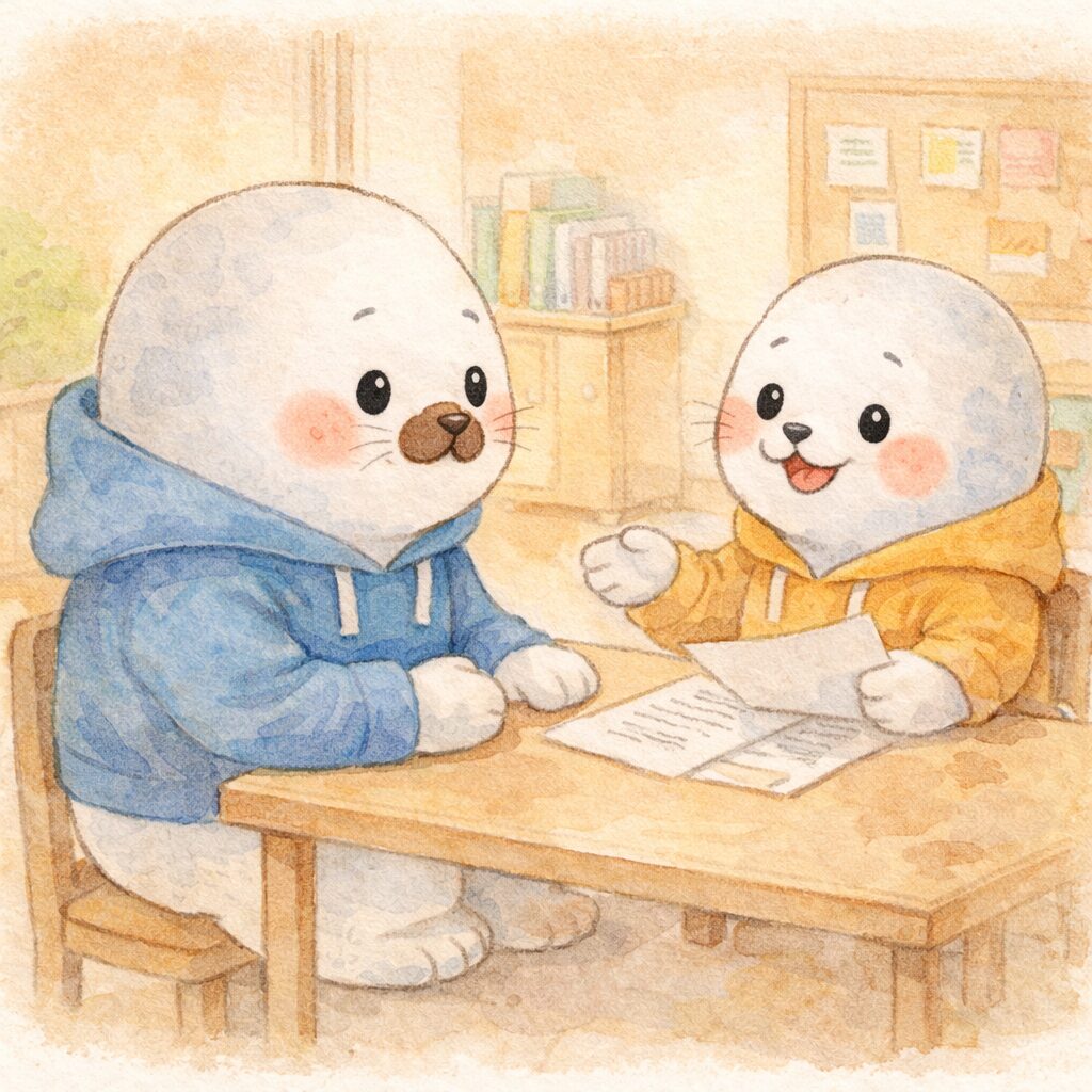 保育園の面談で知能検査を紹介される場面